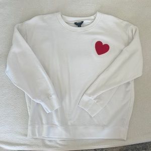 J Crew Heart sweatshirt